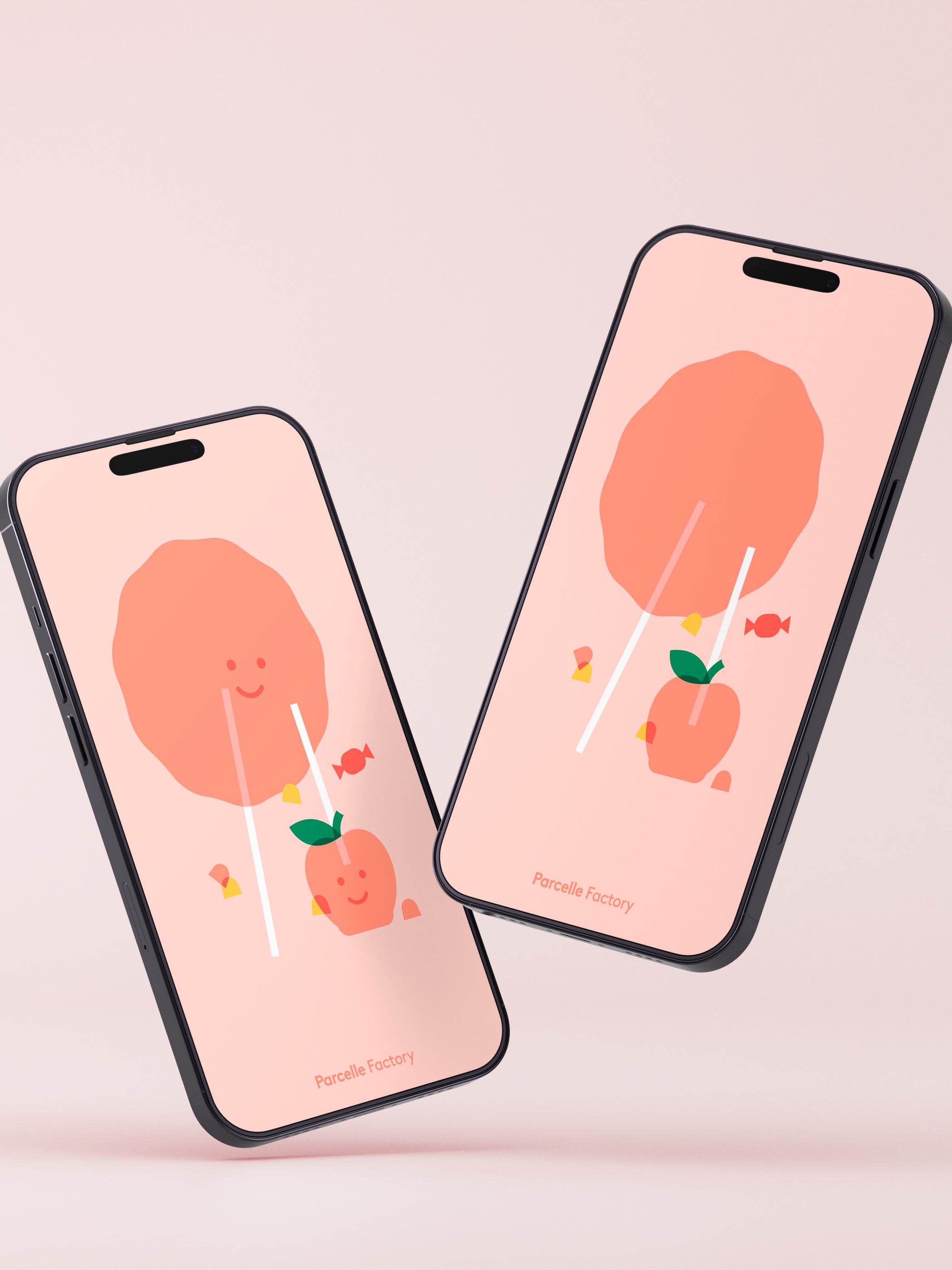 Fonds d'écran - Barbe à papa et pomme d'amour