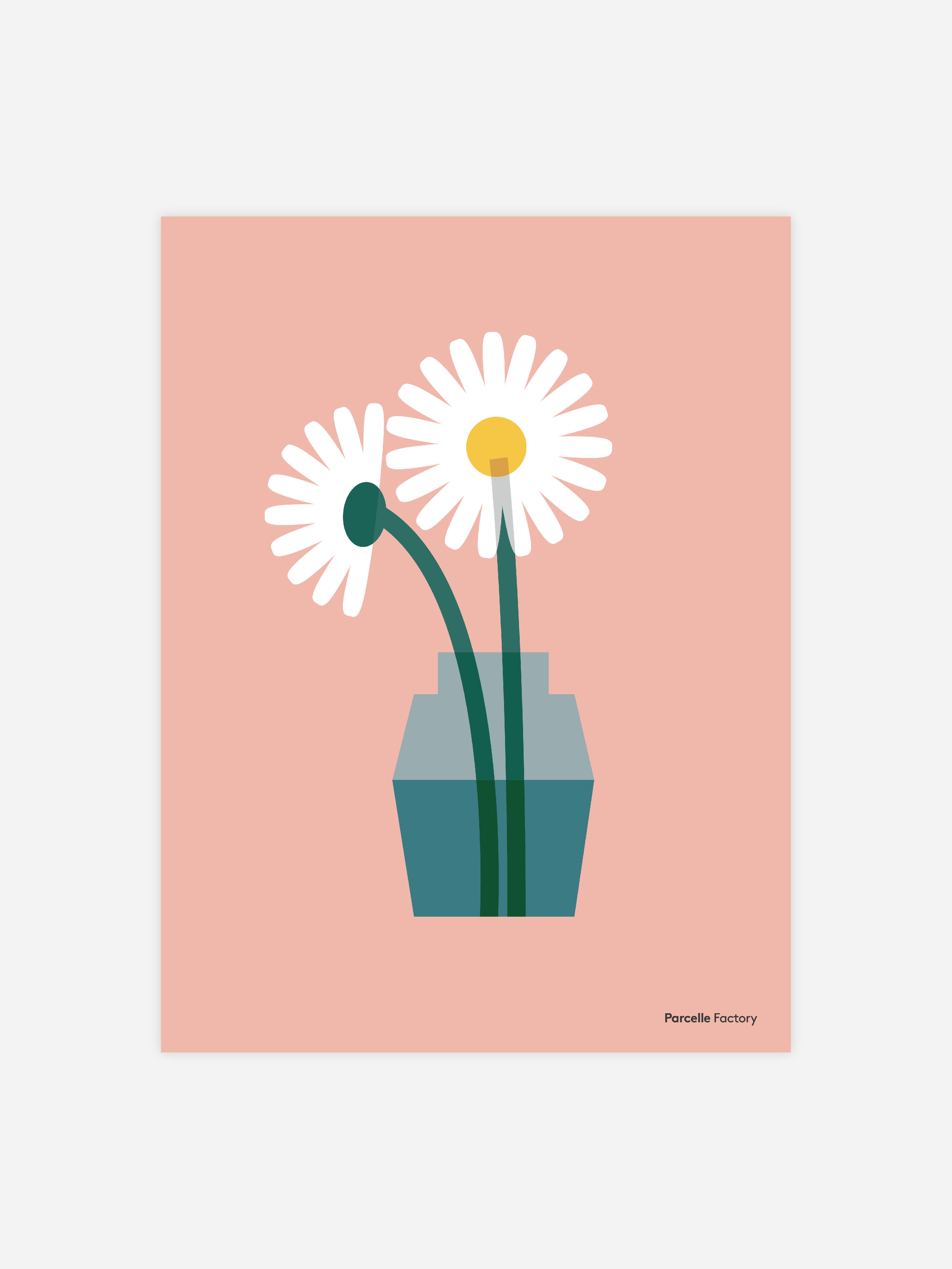 Affiche - Le bouquet de marguerites