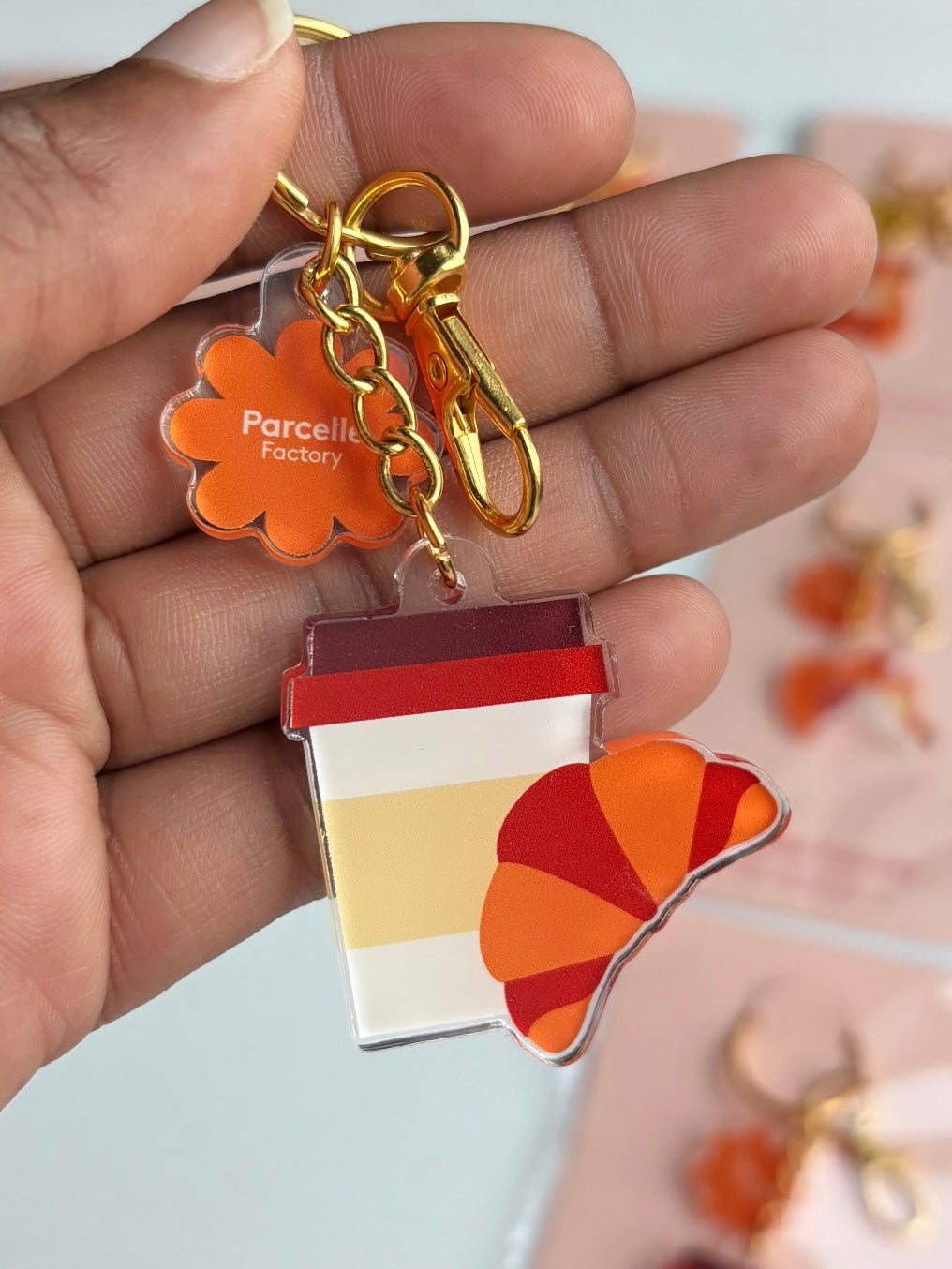 Porte-clés Café croissant