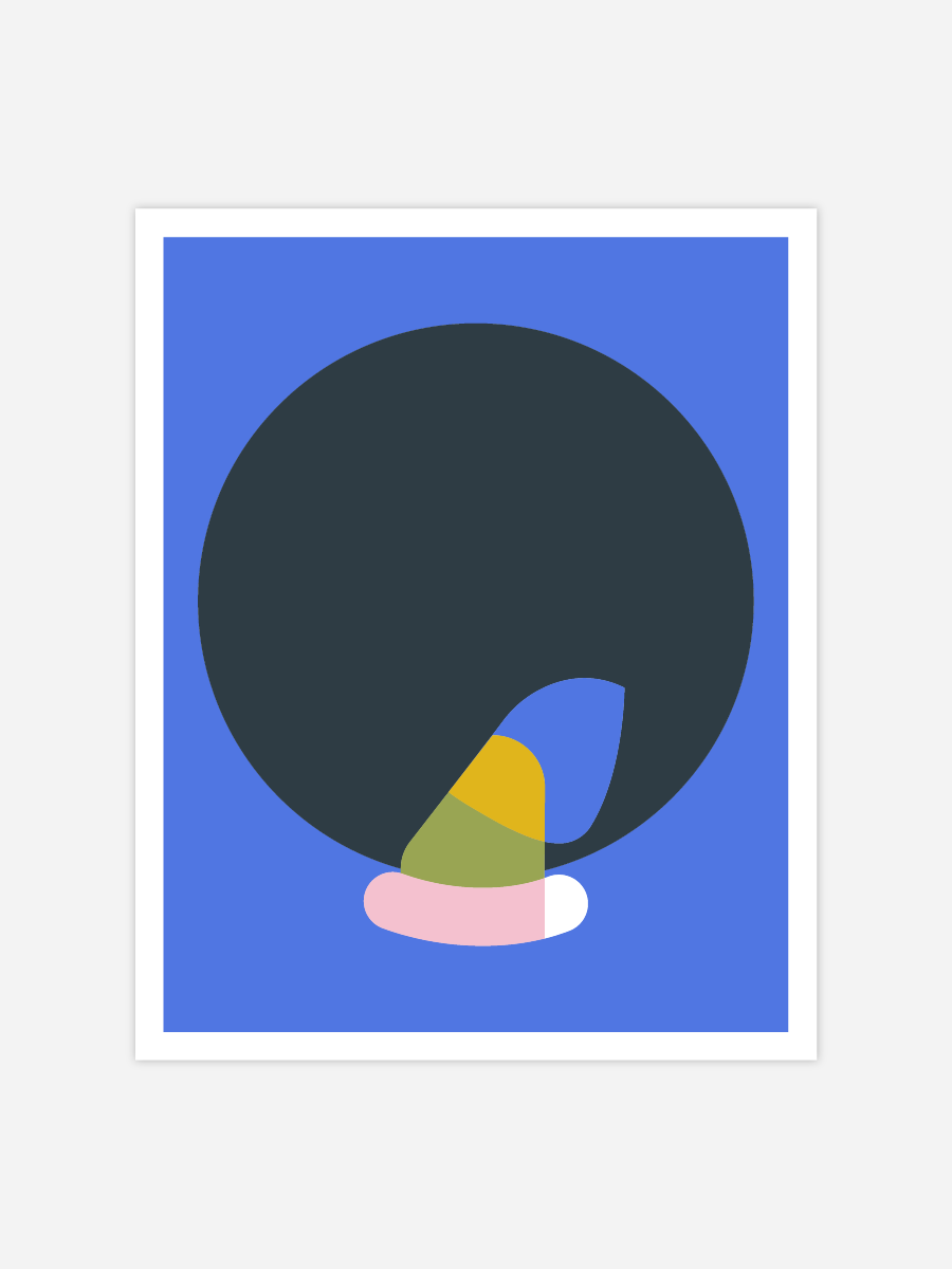 Tirage limité - Portrait - Femme à l'afro